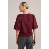 WE Fashion - Dames Top - Katoen - Ballonmouwen