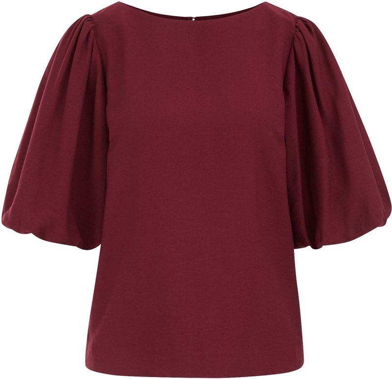 WE Fashion - Dames Top - Katoen - Ballonmouwen