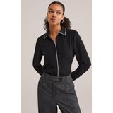 WE Fashion - Blouse - Regular Fit - Lange Mouwen - Contrast