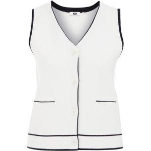 WE Fashion - Dames Gilet - Mouwloos - V-hals - Contrast