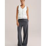 WE Fashion - Dames Gilet - Mouwloos - V-hals - Contrast