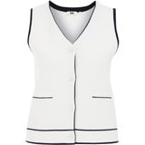 WE Fashion - Dames Gilet - Mouwloos - V-hals - Contrast