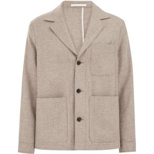 Van Gils - Heren Loose Fit Overshirt - Wolmix