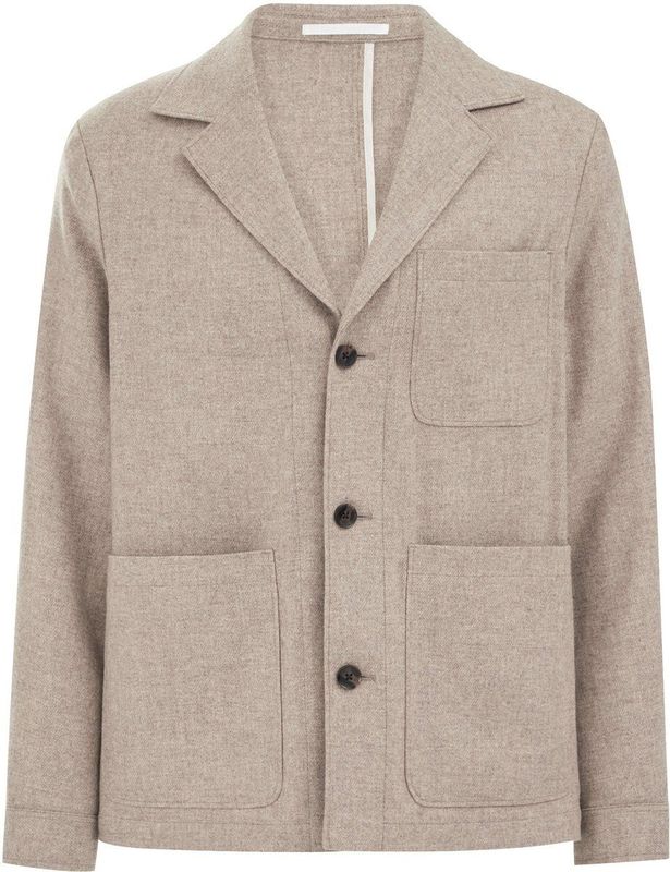 Van Gils - Heren Loose Fit Overshirt - Wolmix