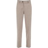 Van Gils - Slim Fit Pantalon - Greige - Wolmix