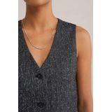 WE Fashion - Slim Fit Gilet - Speckleprint - V-hals