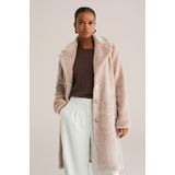 WE Fashion - Fluffy Jas - Beige - Dames