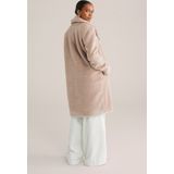 WE Fashion - Fluffy Jas - Beige - Dames