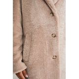 WE Fashion - Fluffy Jas - Beige - Dames