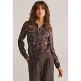 WE Fashion - Blouse - Lichtblauw - Klassieke Blouse - Lange Mouw