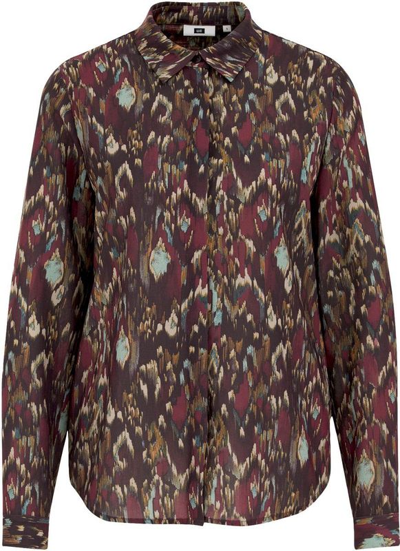 WE Fashion - Blouse - Lichtblauw - Klassieke Blouse - Lange Mouw