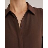 WE Fashion - Blouse - Oudroze - Rechtvallende Pasvorm - Lange Mouwen