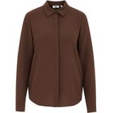 WE Fashion - Blouse - Oudroze - Rechtvallende Pasvorm - Lange Mouwen