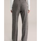 WE Fashion - Straight Regular Waist Broek - Zwart