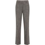 WE Fashion - Straight Regular Waist Broek - Zwart