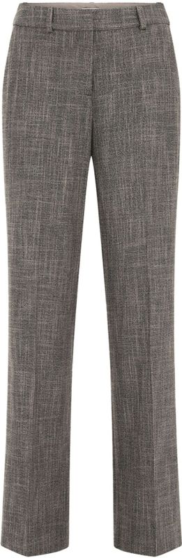 WE Fashion - Straight Regular Waist Broek - Zwart