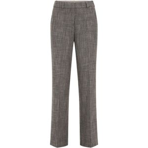 WE Fashion - Straight Regular Waist Broek - Zwart