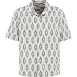 WE Fashion - Heren Regular Fit Overhemd - Ecru - Katoen