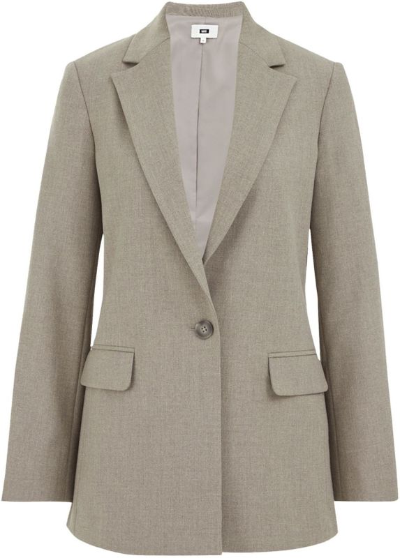 WE Fashion - Regular Blazer - Grijs Melange