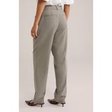 WE Fashion - Straight Regular Waist Pantalon - Beige
