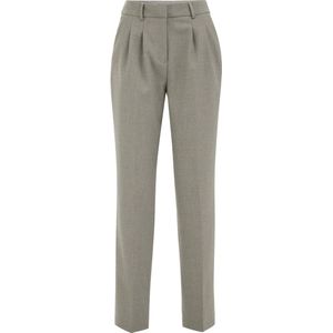 WE Fashion - Straight Regular Waist Pantalon - Beige