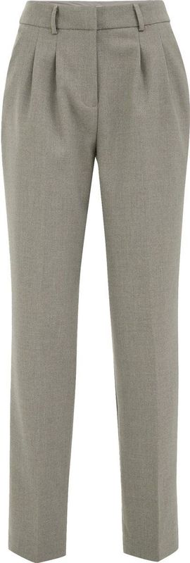 WE Fashion - Straight Regular Waist Pantalon - Beige