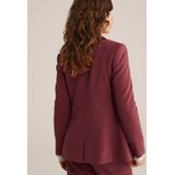WE Fashion - Dames Blazer - Lichtrood - Slim Fit