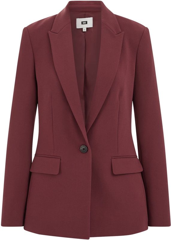 WE Fashion - Dames Blazer - Lichtrood - Slim Fit