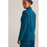 WE Fashion - Dames Blazer - Petrol - Slim Fit