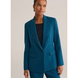 WE Fashion - Dames Blazer - Petrol - Slim Fit