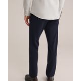 WE Fashion - Tapered Fit Pantalon - Donkerblauw - Met Stretch