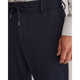 WE Fashion - Tapered Fit Pantalon - Donkerblauw - Met Stretch