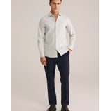 WE Fashion - Tapered Fit Pantalon - Donkerblauw - Met Stretch