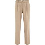 WE Fashion - Heren Loose Fit Pantalon - Met Rechte Pijpen - Zwart