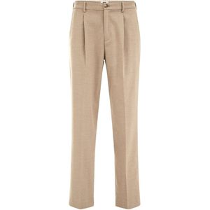 WE Fashion - Heren Loose Fit Pantalon - Met Rechte Pijpen - Zwart