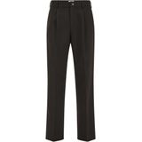 WE Fashion - Heren Loose Fit Pantalon - Met Rechte Pijpen - Zwart