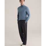 WE Fashion - Heren Loose Fit Pantalon - Met Rechte Pijpen - Zwart