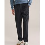 WE Fashion - Heren Loose Fit Pantalon - Met Rechte Pijpen - Zwart