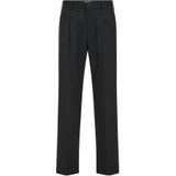 WE Fashion - Heren Loose Fit Pantalon - Met Rechte Pijpen - Zwart