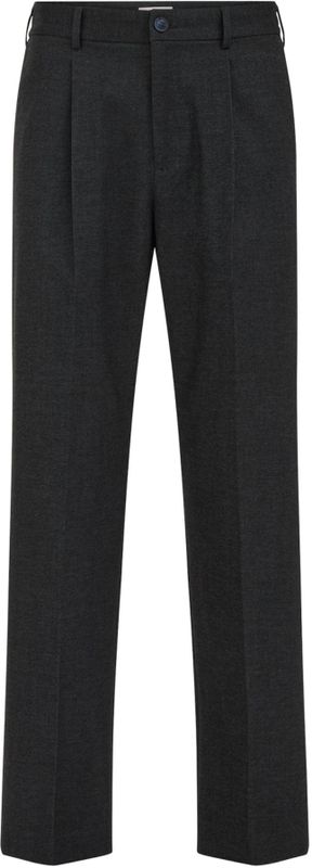 WE Fashion - Heren Loose Fit Pantalon - Met Rechte Pijpen - Zwart