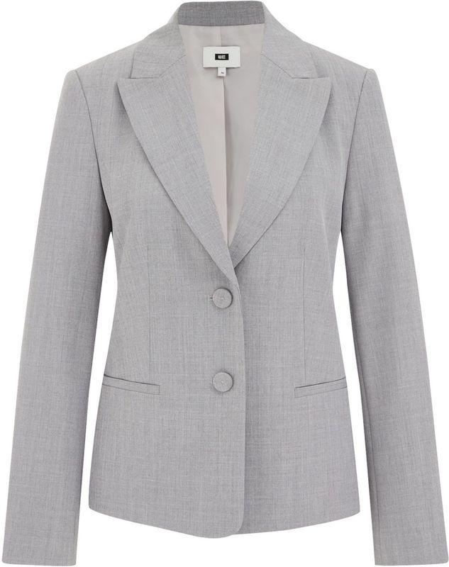 WE Fashion - Slim Fit Blazer - Lichtgrijs