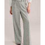 WE Fashion - Wide Leg Pantalon - Met Structuur
