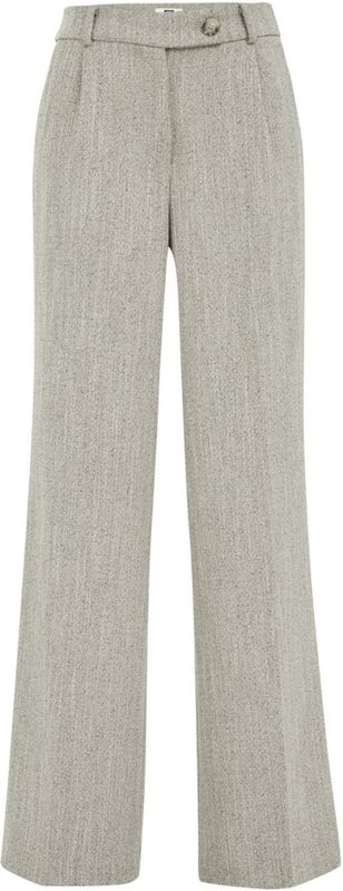 WE Fashion - Wide Leg Pantalon - Met Structuur