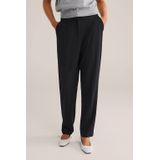 WE Fashion - Dames Pantalon - Taps Toelopen - Met Elastische Achterkant