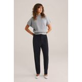WE Fashion - Dames Pantalon - Taps Toelopen - Met Elastische Achterkant