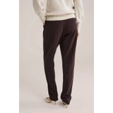 WE Fashion - Dames Tapered fit pantalon - Donkerbruin -  Maat: 32