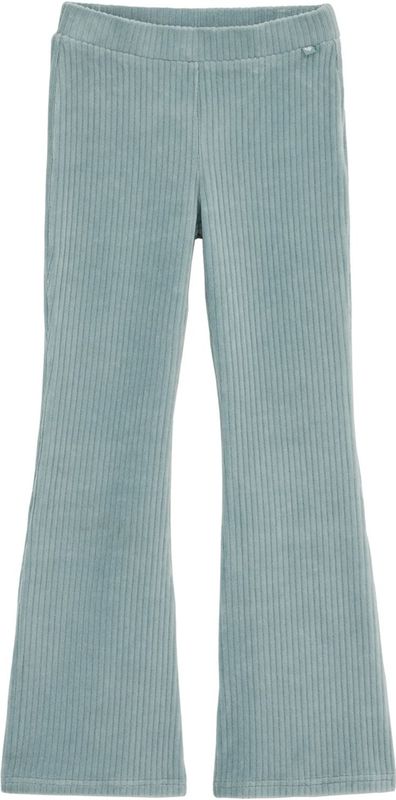 WE Fashion - Flared Legging - IJsblauw - Velvet