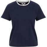 WE Fashion - Dames T-shirt - Donkerblauw - Katoen