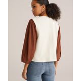 WE Fashion - Gilet - Met Borduursels - Regular Fit - V-hals