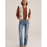 WE Fashion - Gilet - Met Borduursels - Regular Fit - V-hals